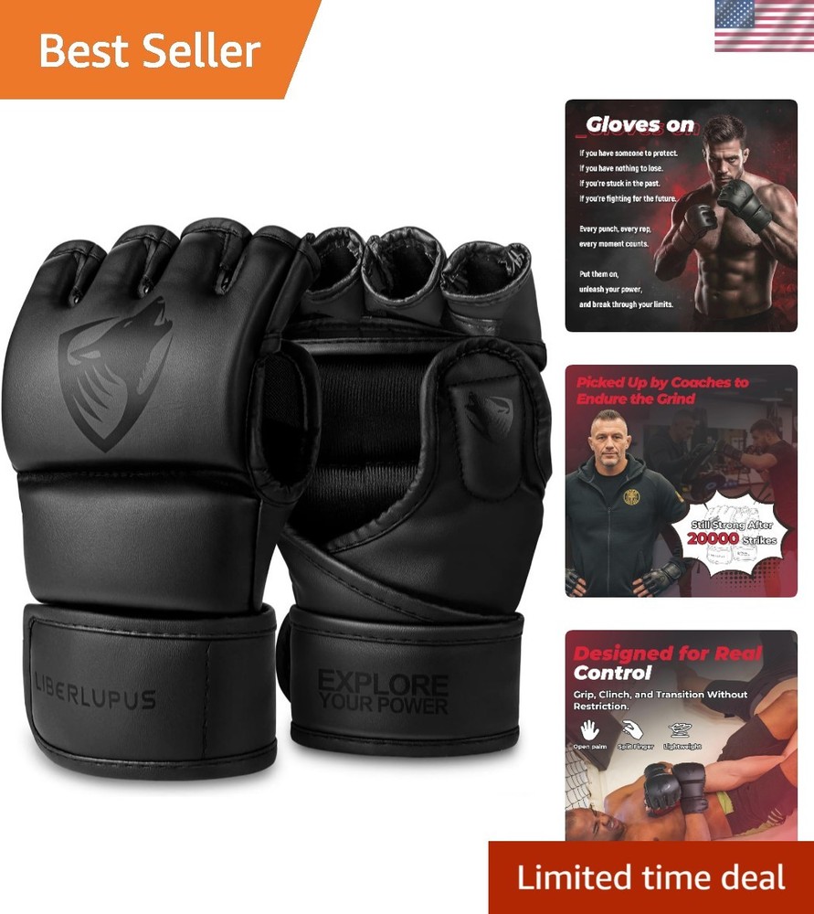 Durable Training Gloves for MMA, Kickboxing & Muay Thai - Small/Medium Size