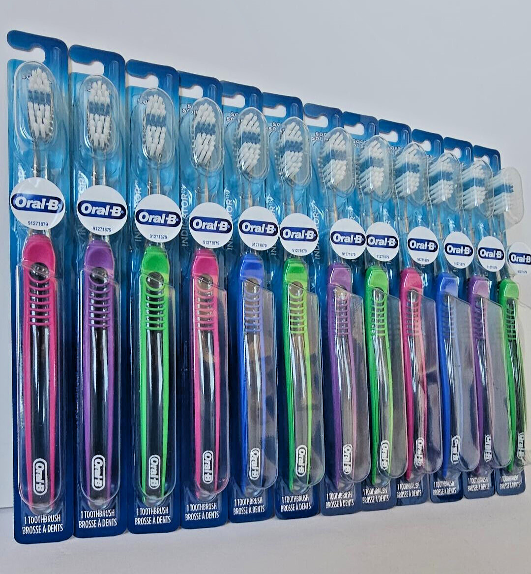 (12) Oral B Indicator 35 Compact Soft  Manual Toothbrushes BEST PRICE ONLINE!!