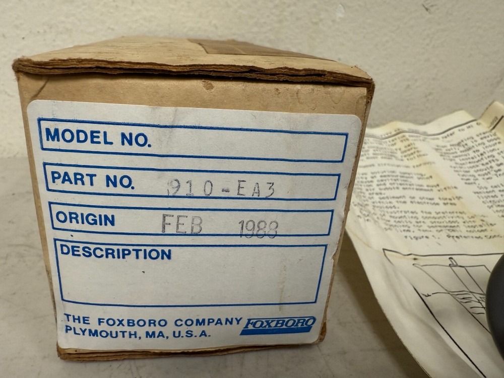 FOXBORO 910 EA3 2B1117 CONDUCTIVITY CELL