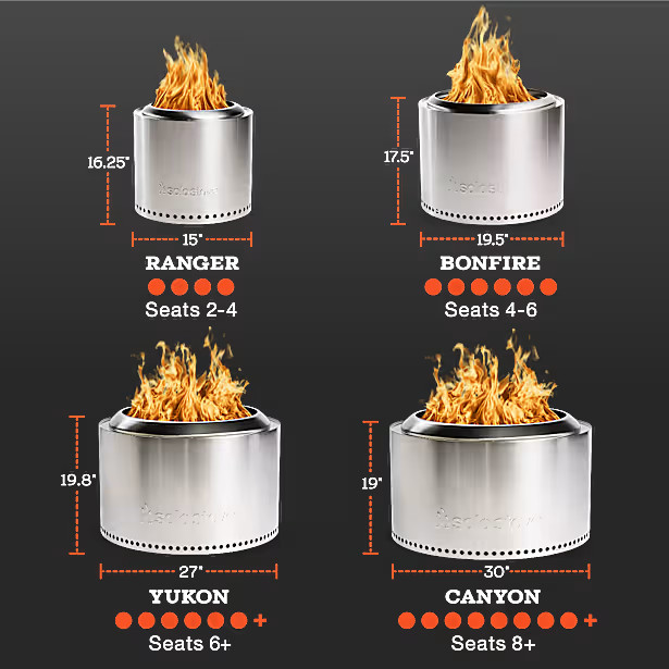 Solo Stove Bonfire 2.0 - 19.5 Inch Smokeless Fire Pit w/ Removable Ash Pan New