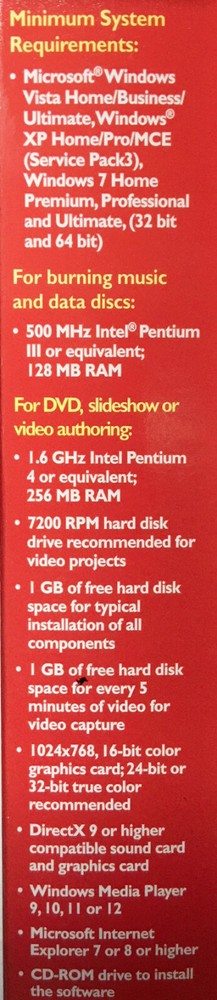 Roxio Easy CD&DVD Burning Software New Condition!