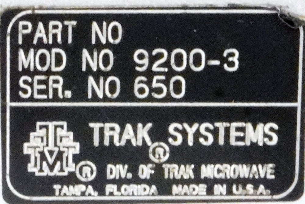 Trak Systems Model 9200-3 GPS Time Standard Motorola Simulcast System C