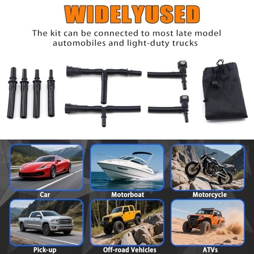 96-0190 Universal EVAP System Leak Detection Kit Compatible with Low Pressure