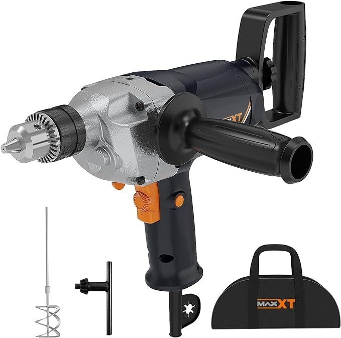 MAXXT 1/2" Spade Handle Mud Mixer Drill Heavy Duty For Plaster Mortar Paint