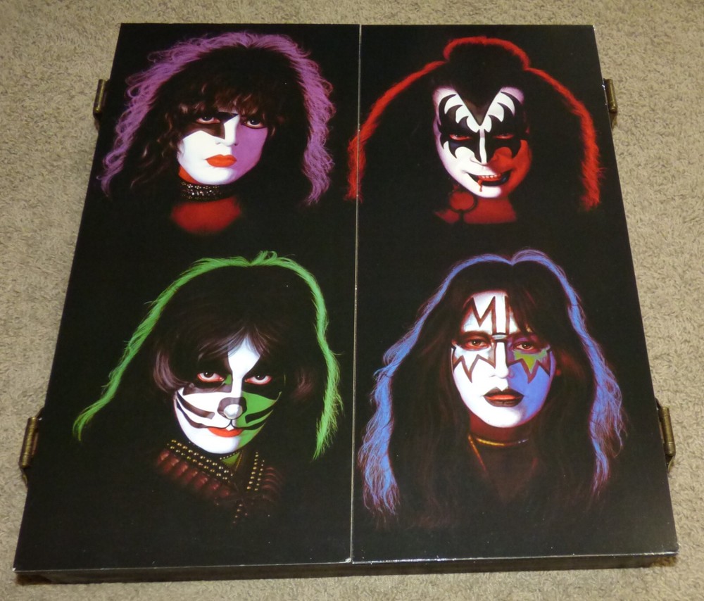 Vintage KISS Band Dart Board Cabinet, New Open Box