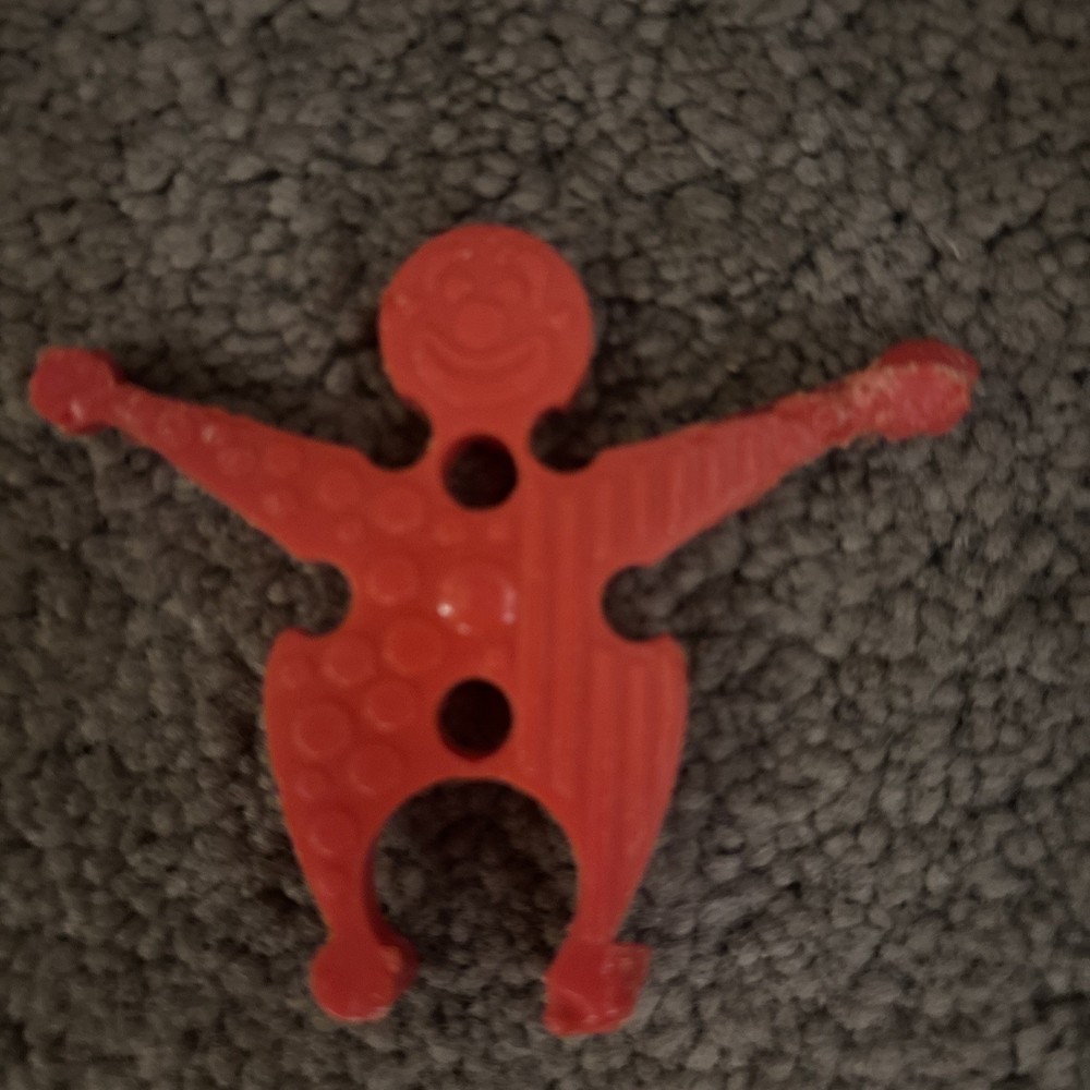 Vintage Plastic Interlocking Clowns Retro Toy