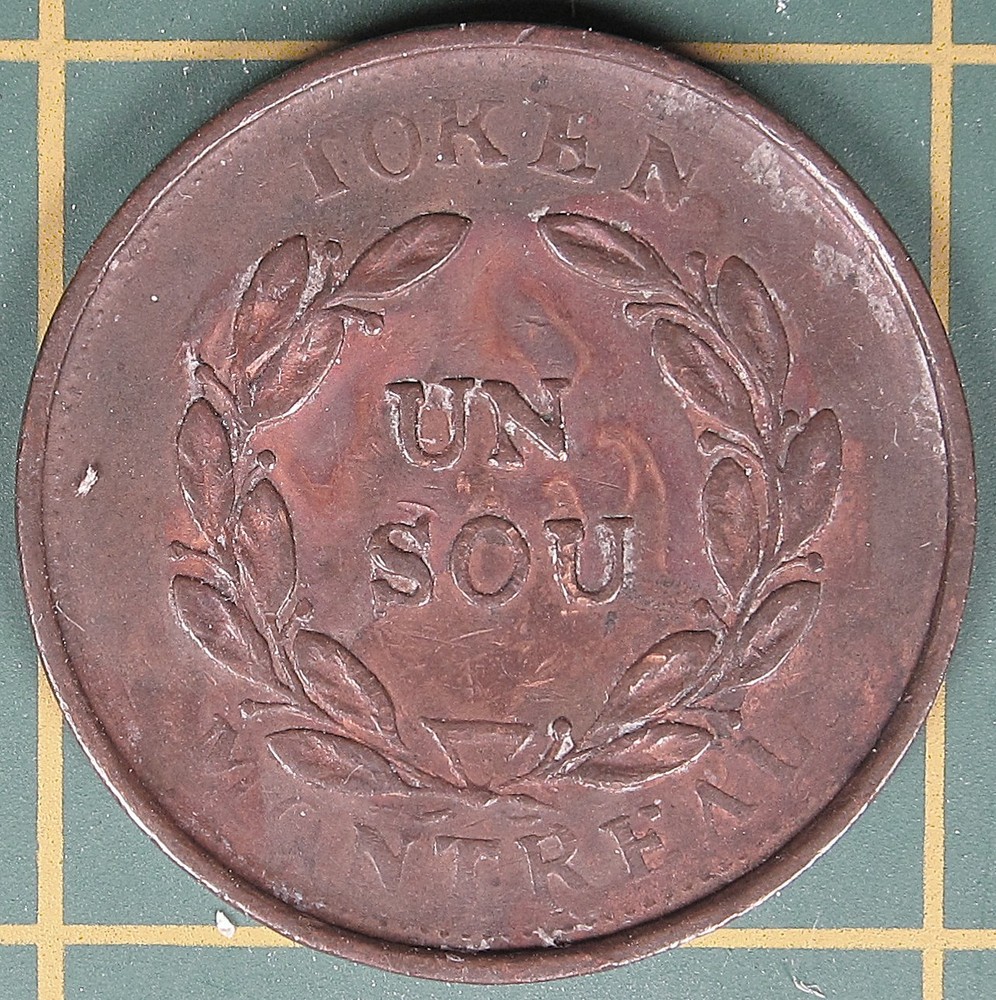 Lower Canada Un Sou Token LC-24A1