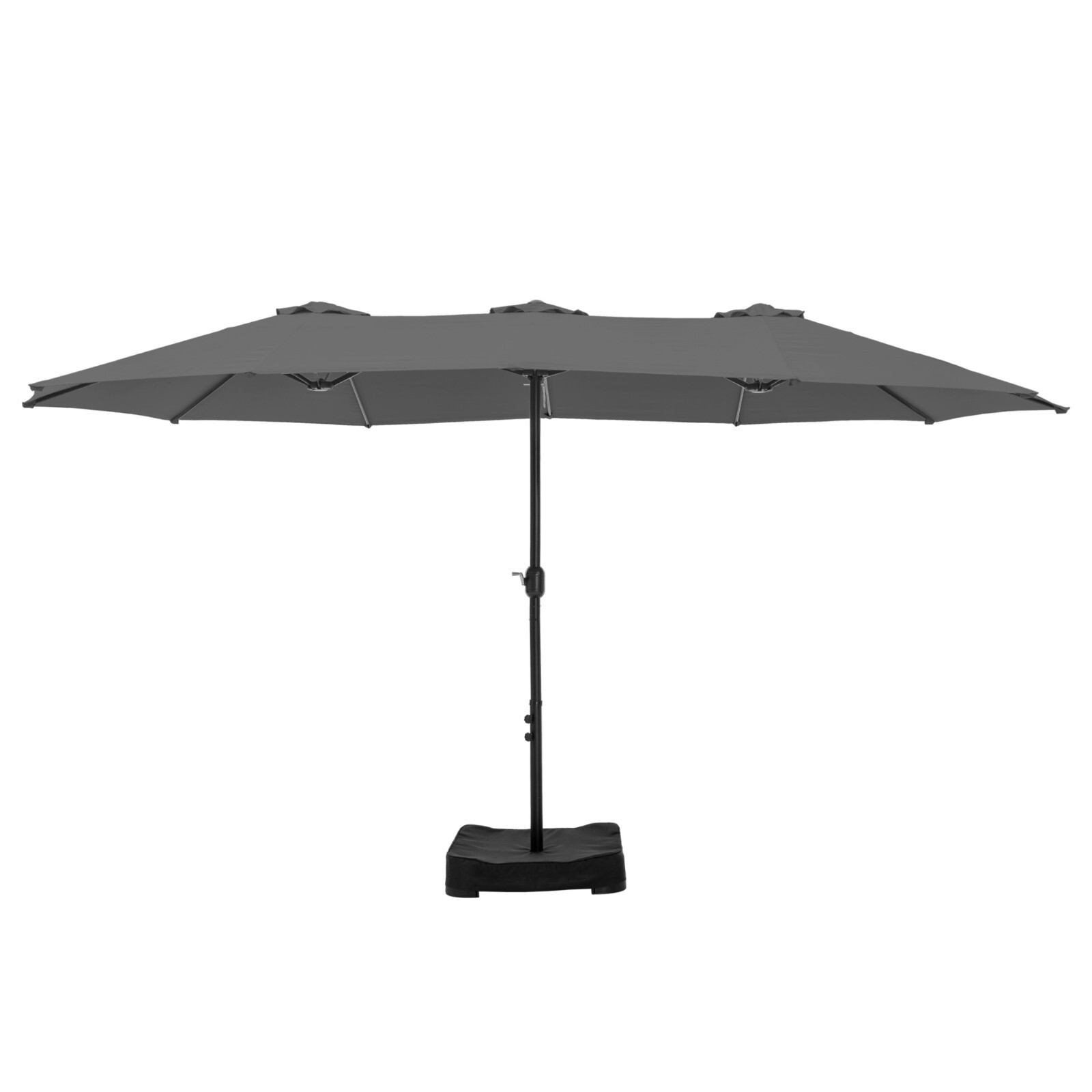 15ft Patio Large Umbrella Double-sided Market Crank Outdoor Garden Parasol Shade