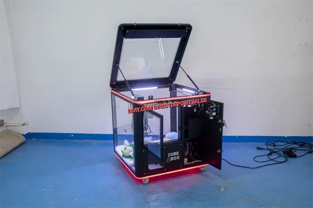 CUBE BOX Claw Machine Prize,Skill Redemption Vending Machine Arcade COIN-OP