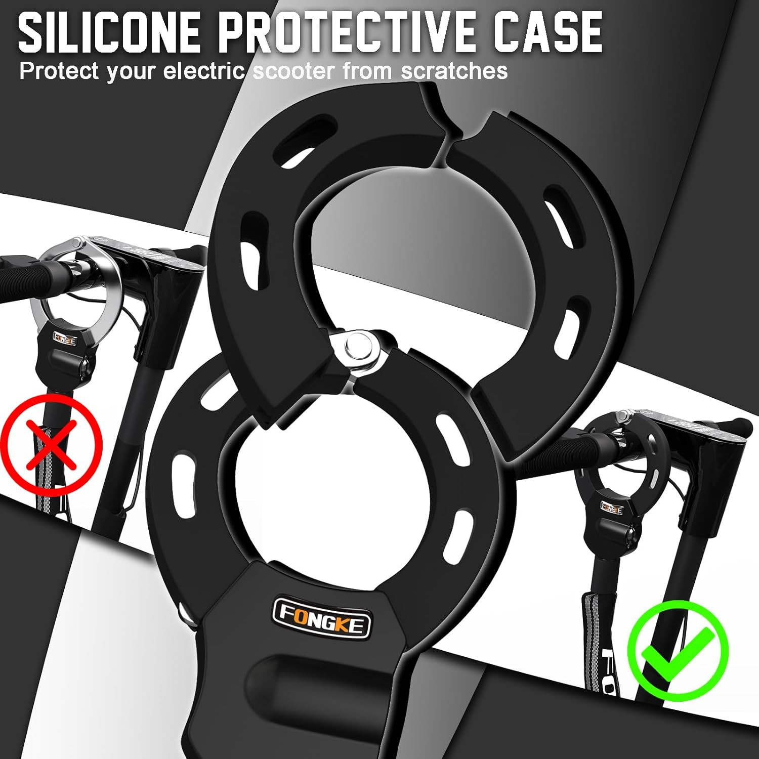 Electric Scooter Locks Anti Theft, Scooter Lock with Key, Bike Locks Heavy Duty,