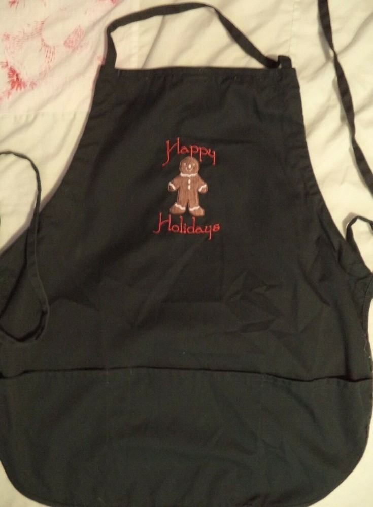 Holiday Gingerbread Apron - Green