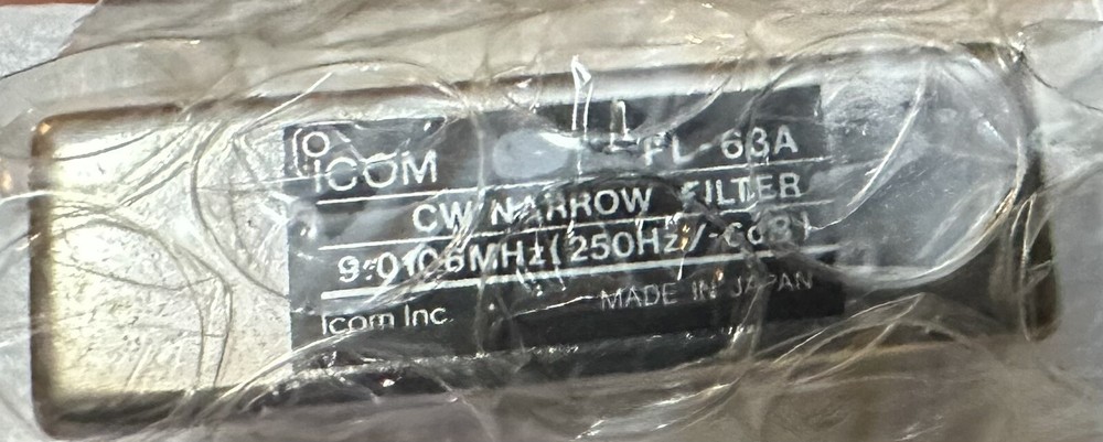 iCom FL-63A CW Narrow Filter -New Rare