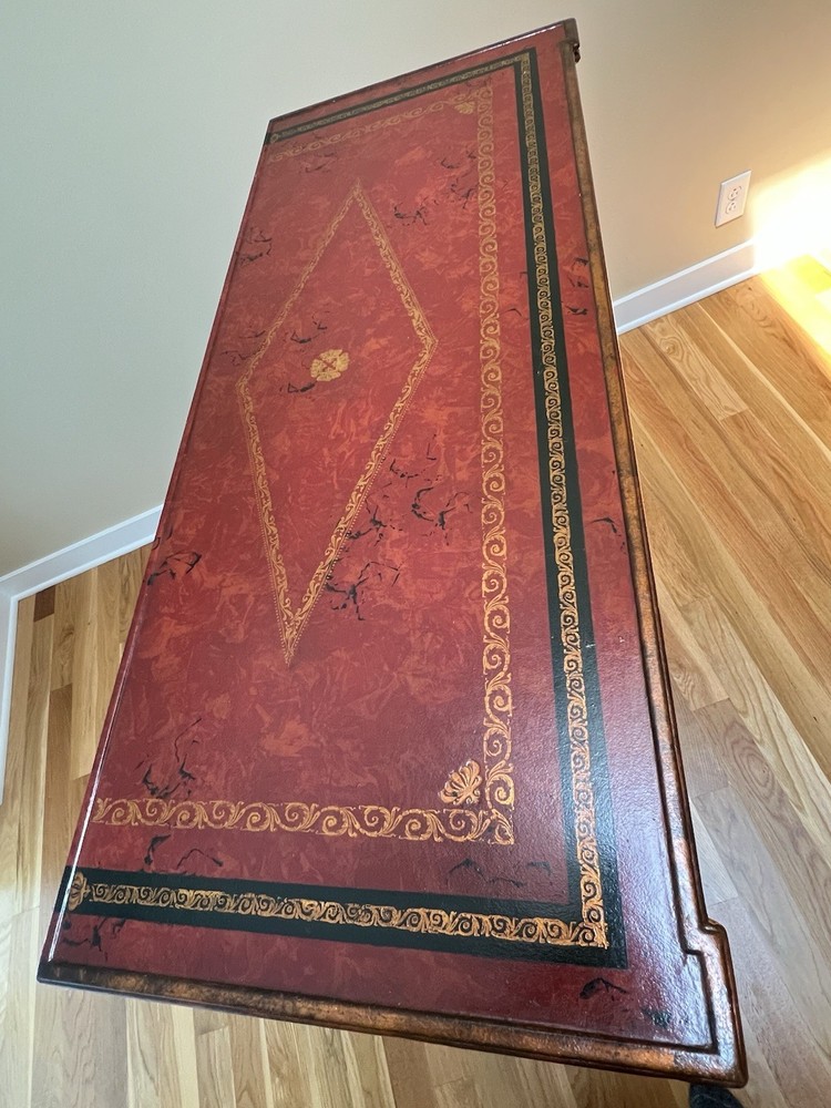 Theodore Alexander Leather Wrapped Chest Buffet