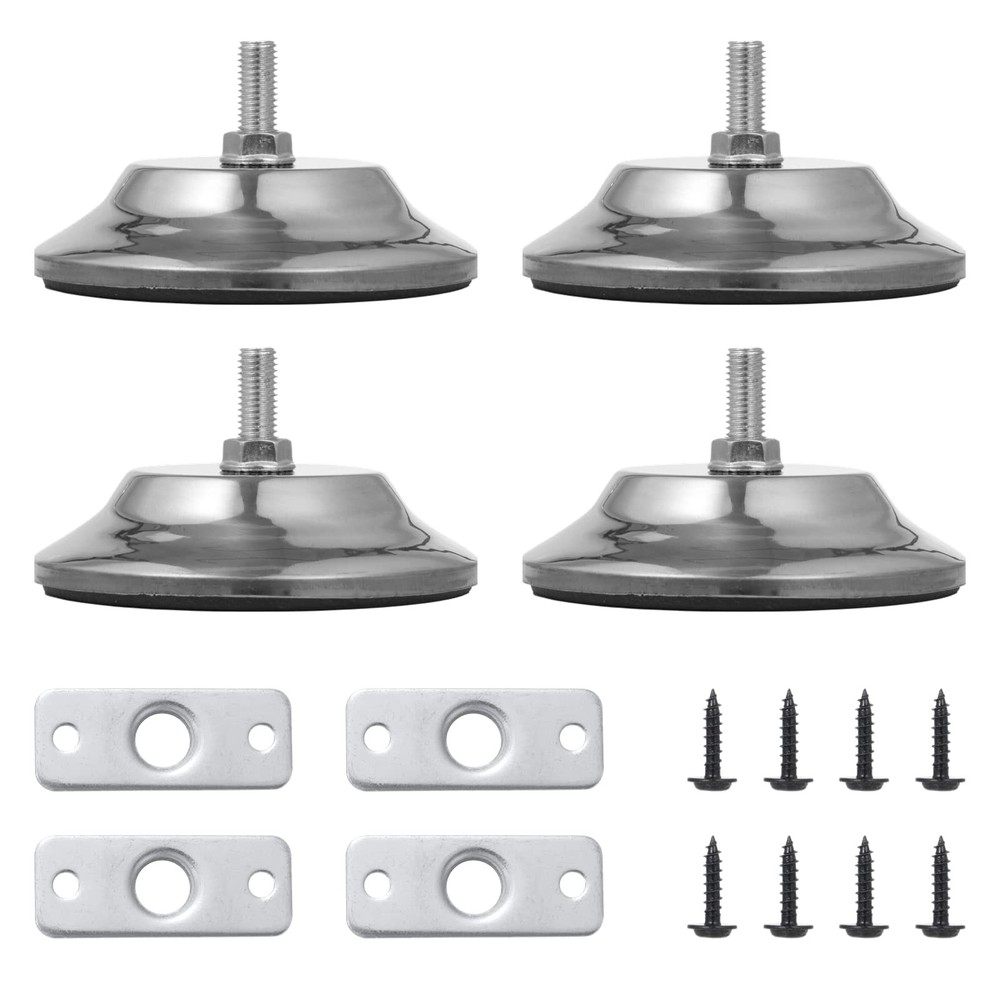 4pcs Pool Table Leg Levelers, 5-Inch Billiard Table Leg Leveling Risers, Adju...