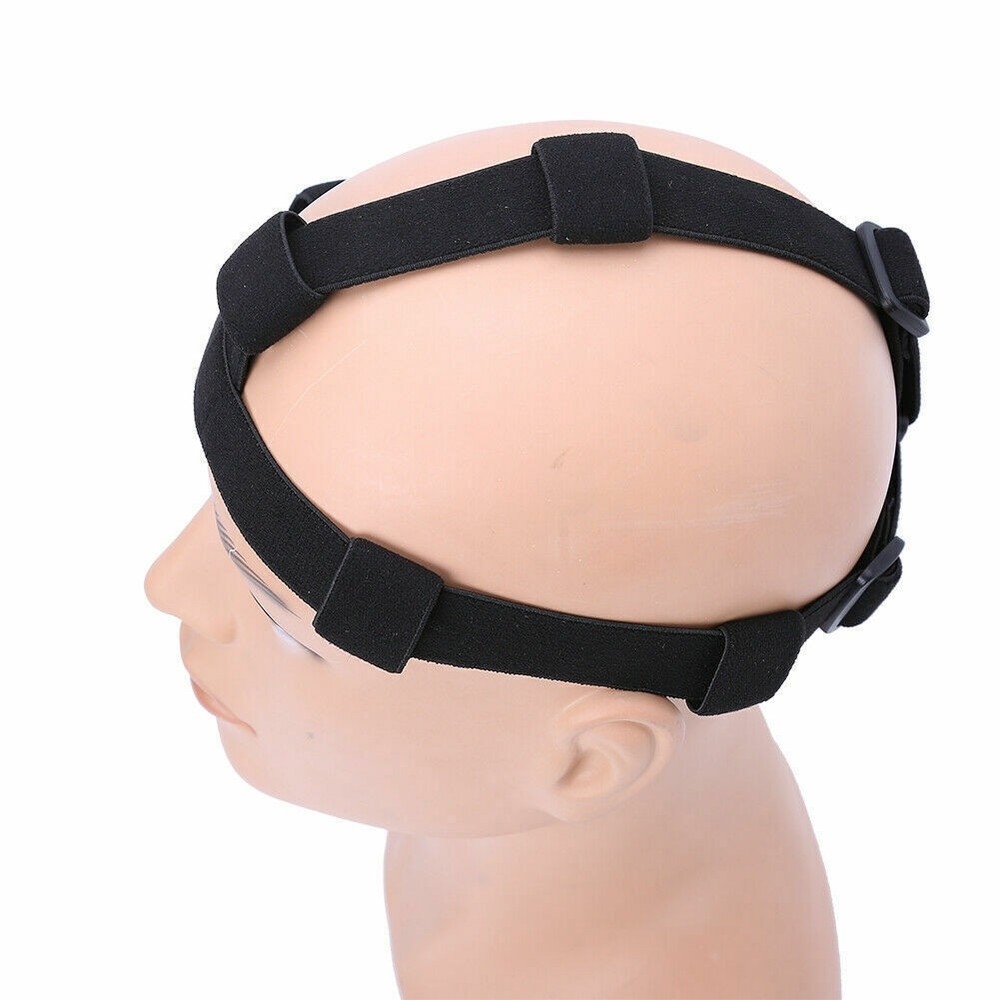 Black Elastic Headband Adjustable Headlight Strap for 18mm-30mm Torch Headlight
