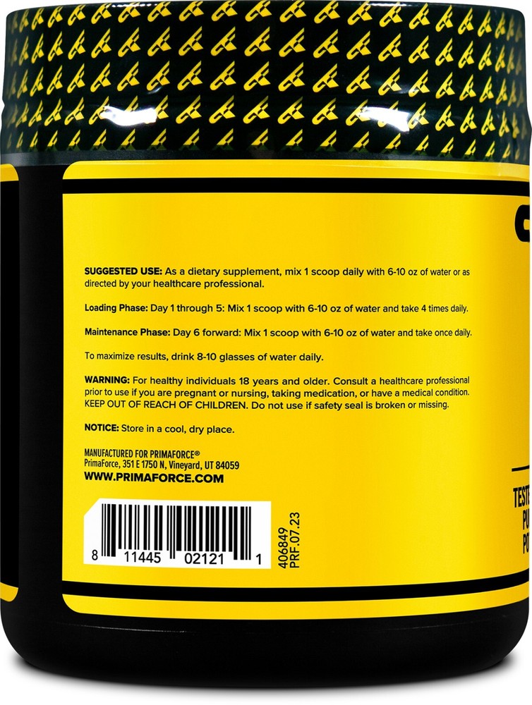 PrimaForce Creatine Monohydrate Powder (300g) Unflavored - Workout Supplement