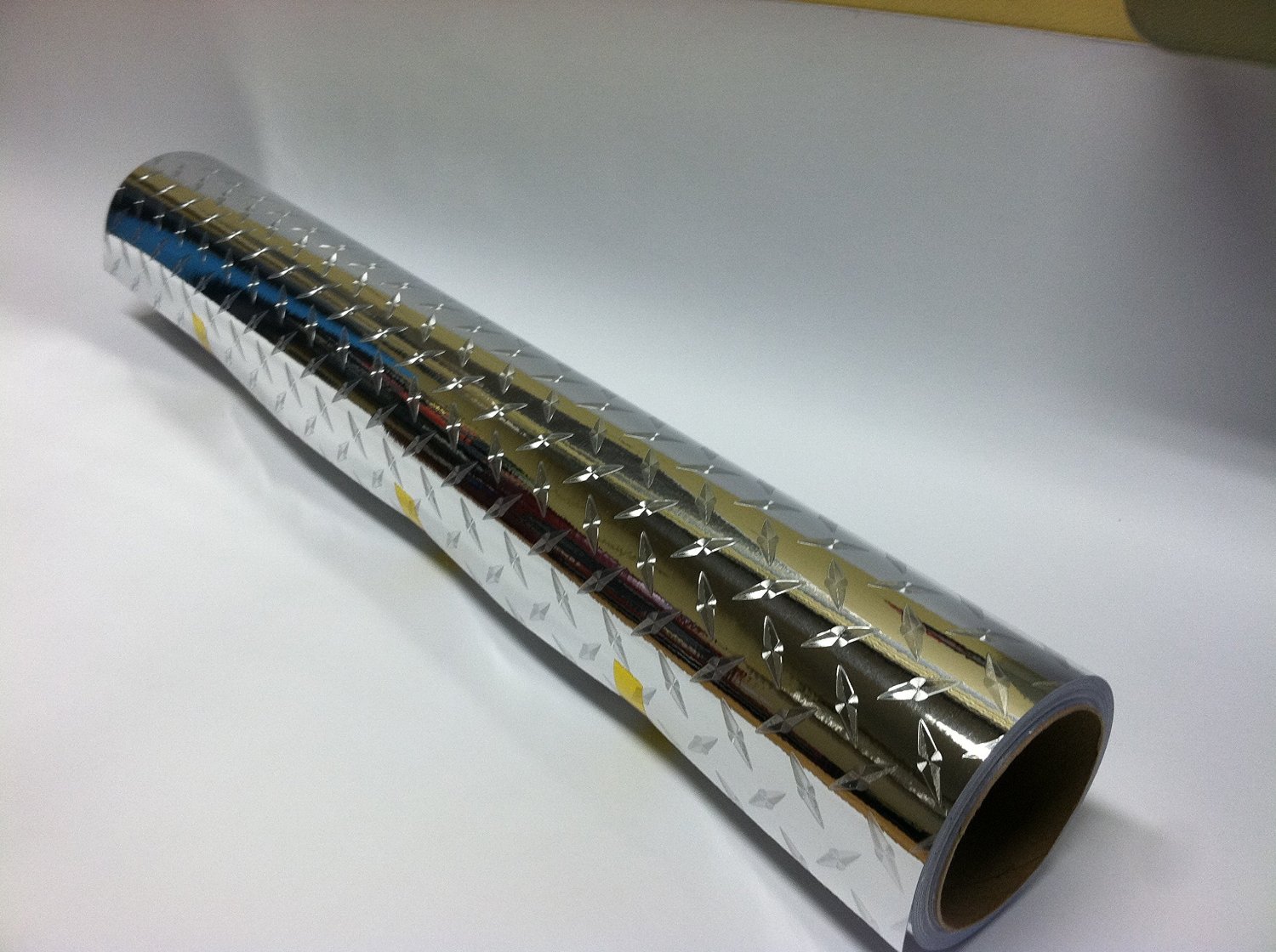 Classic Diamond Plate Sign Vinyl, 24"x 30 Feet, Free Shipping, Flat Plastic