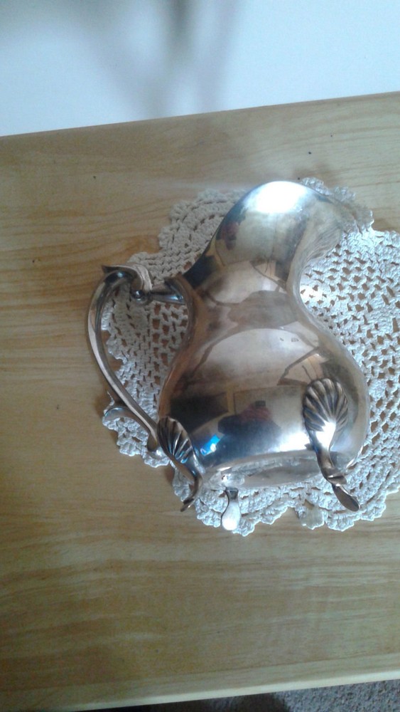 Vintage Electroplated Nickel Silver Footed Pitcher