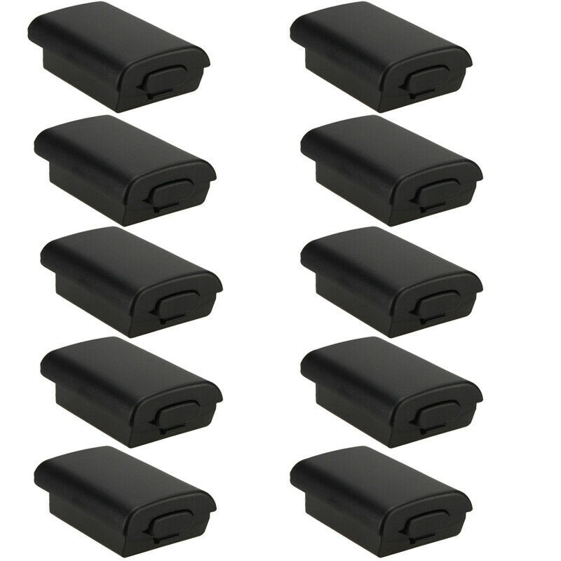 10 Pack Battery Cover Holder Back Shell Case Replacement for Xbox 360 Controller