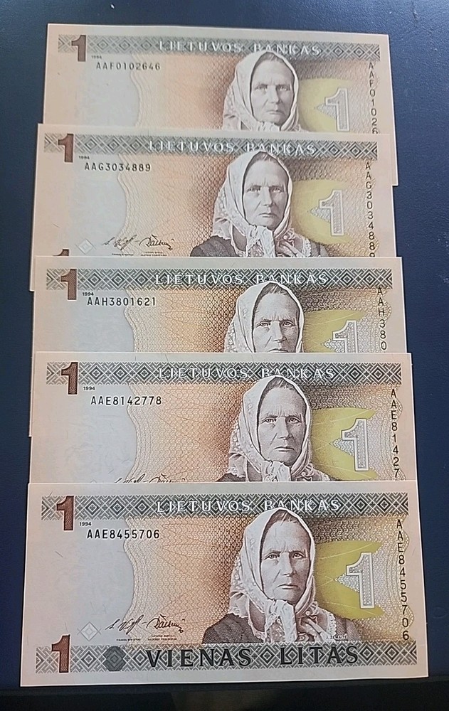 Lithuania, 1 Litas, 1994, P-53, UNC