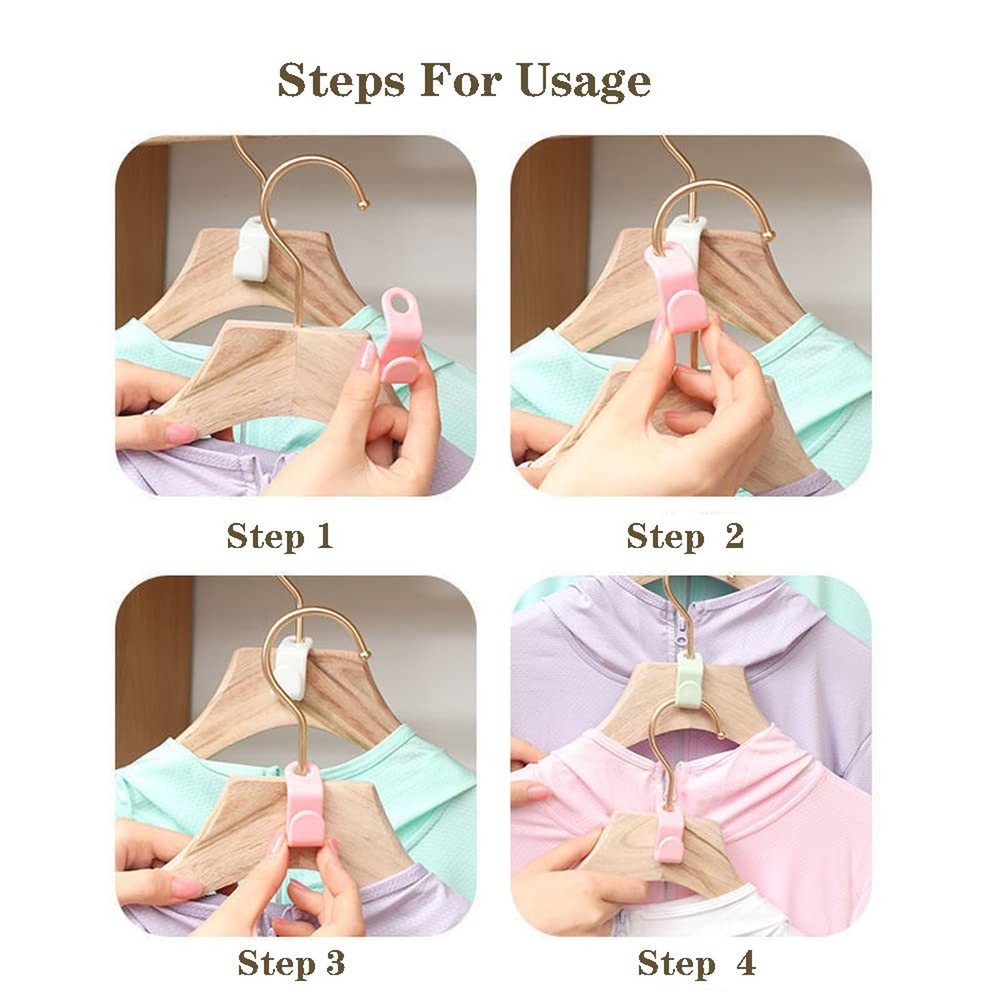 Clothes Hanger Connector Hooks, 80PCS Sturdy Mini Cascading Hanger Hooks, Thi...