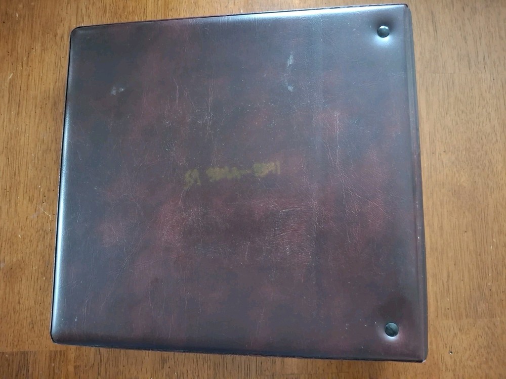 Maroon Supersafe #6 FDC Cover Album Slightly Used 25 Pages Holds 100 Covers