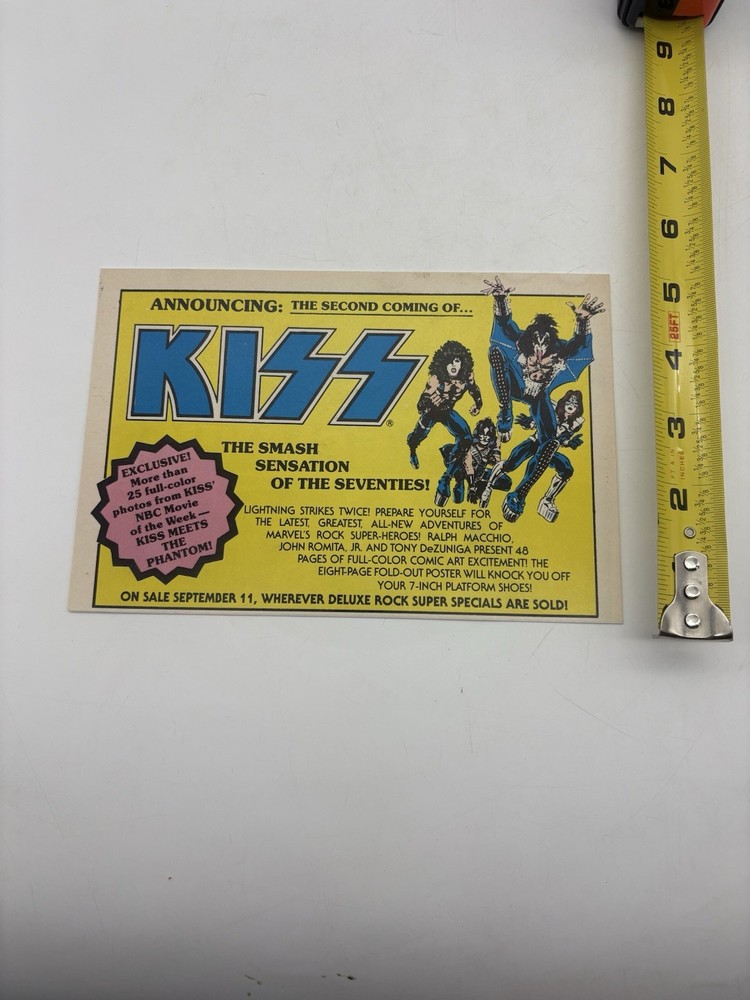 KISS Ad Advert Kiss Marvel 2nd Comic Kiss Meets The Phantom Vintage Kiss Aucoin