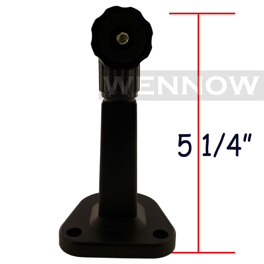 4 Pcs Black 5 1/4 Inch Ceiling Wall Mount Bracket for CCTV Security Camera