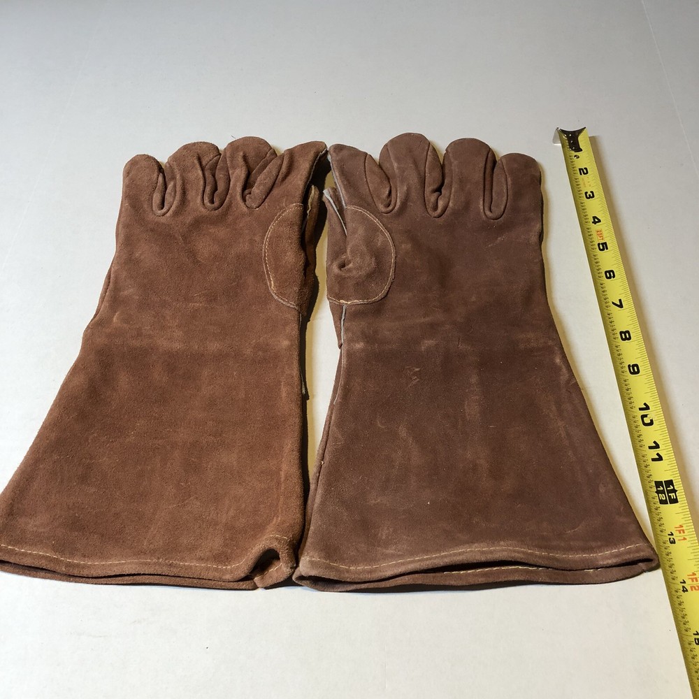 Leather Welding Gloves Brown RZK