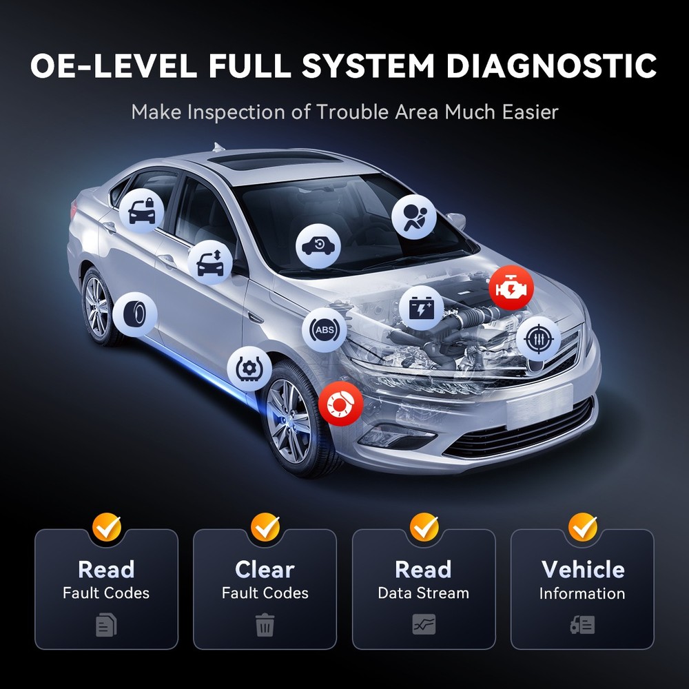 Thinkscan 689BT All System OBD2 Diagnostic Scanner 34+Reset TPMS Key Programming