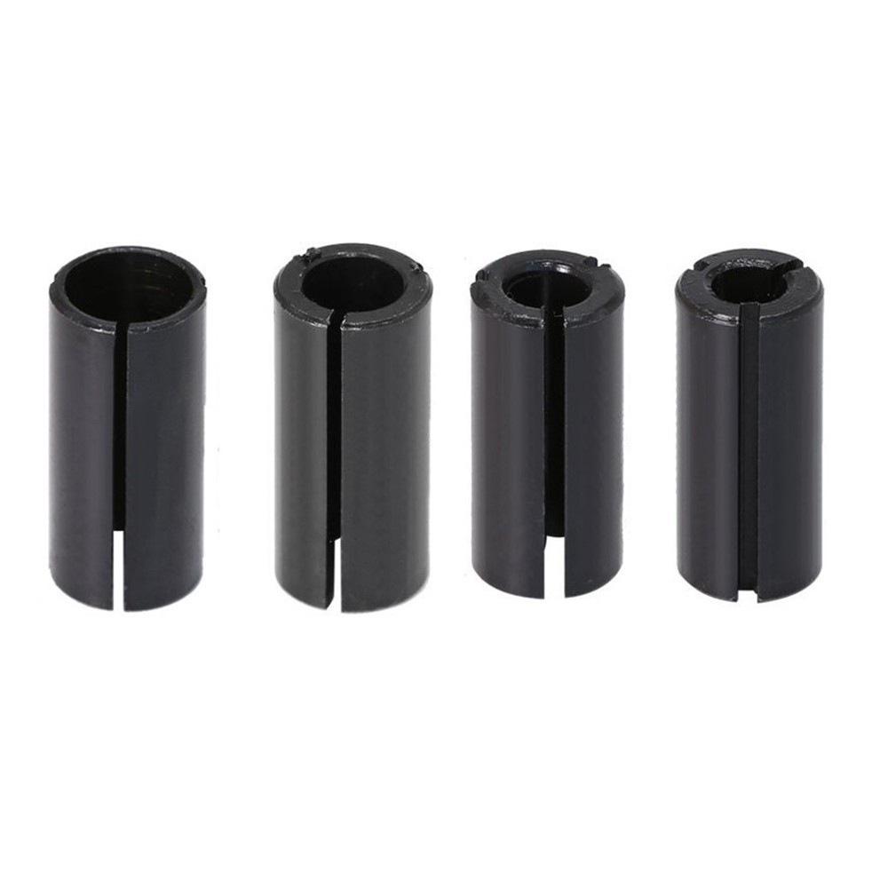 Router Bit Collet Chuck Driver Adapter 4pcs Conversion Set for Lathe Milling