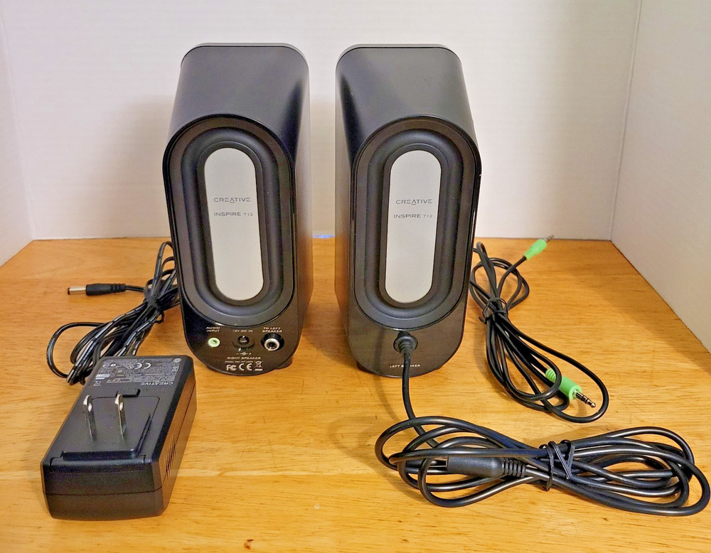 Creative Labs Inspire T12 2.0 Multimedia & Computer Speaker System Black Tested