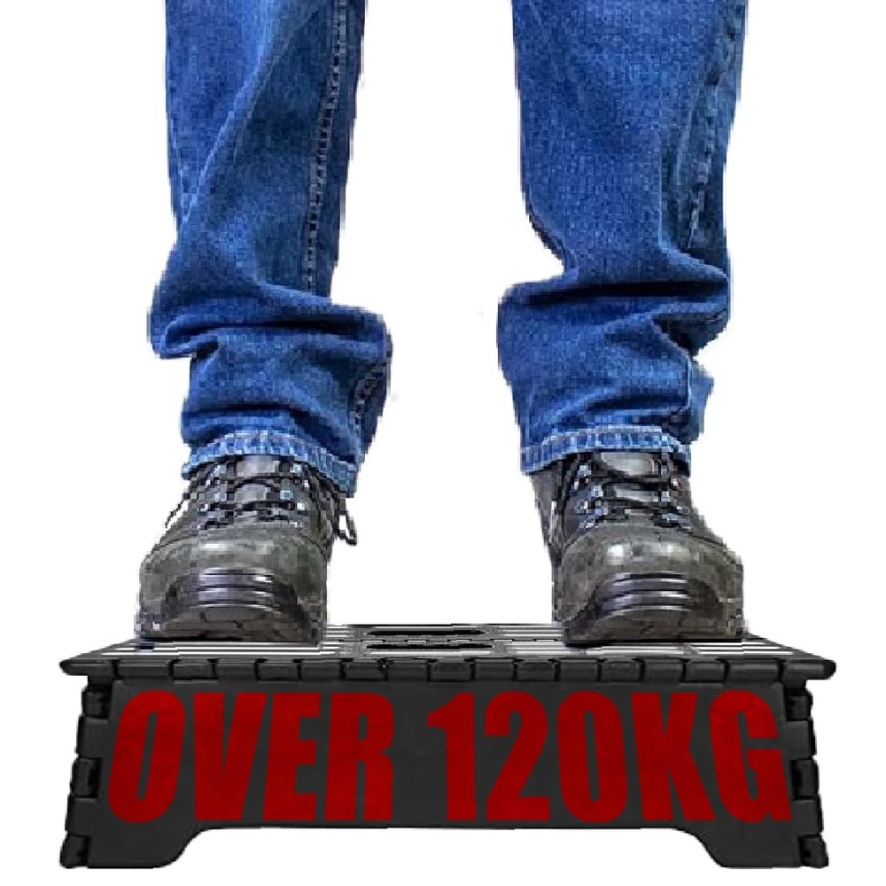 Wide Step Stool Platform - Long Step Stool,Portable Steps for Adults Half Sep...