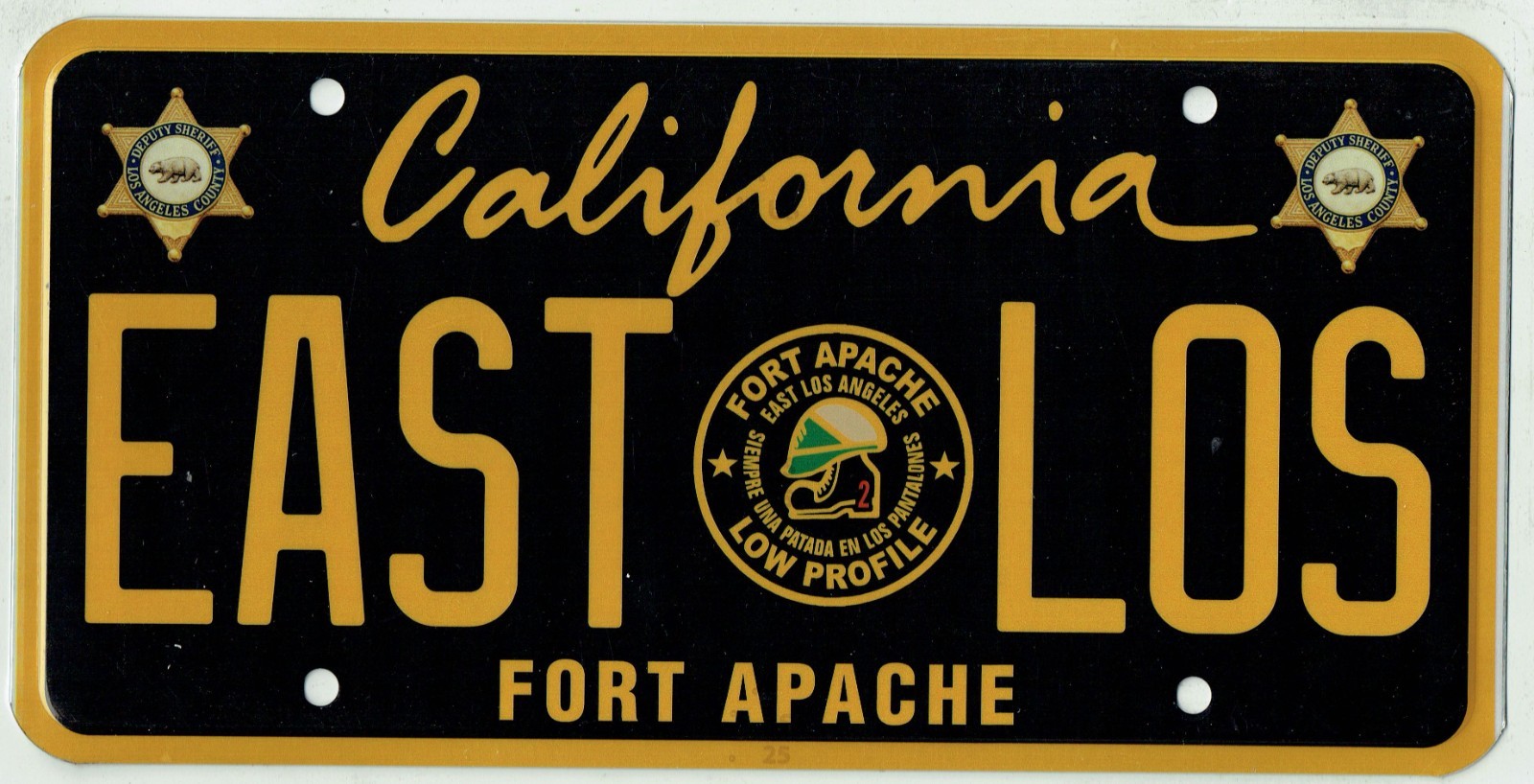 Los Ángeles County Sheriff East Los Angeles FORT APACHE 20pc. License Plate Lot