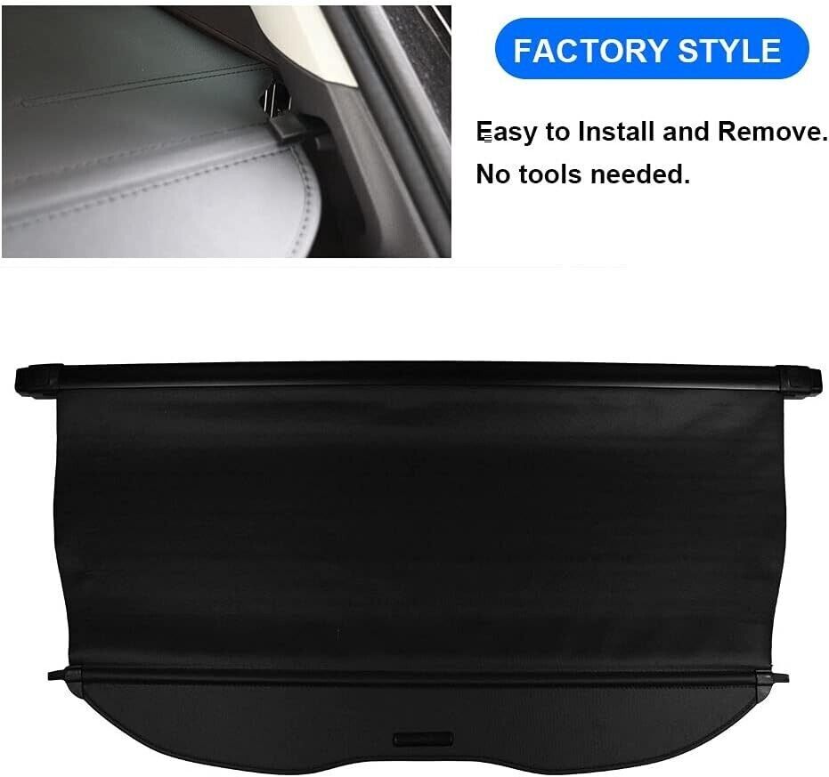 For 2010-2013 2014 Subaru Outback Rear Trunk Security Shield Cargo Cover Black