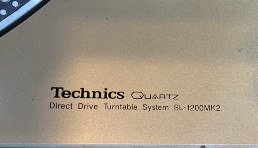 Technics SL-1200MK2 Direct Drive DJ Turntable Silver Pitch Control