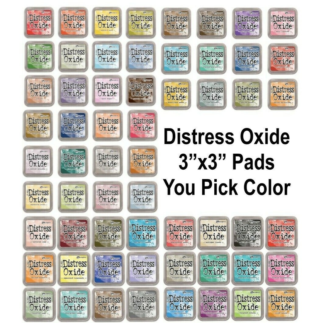 Ranger Tim Holtz DISTRESS OXIDE Ink Pads- Single 3"x3" Ink Pad Color- U Pick!