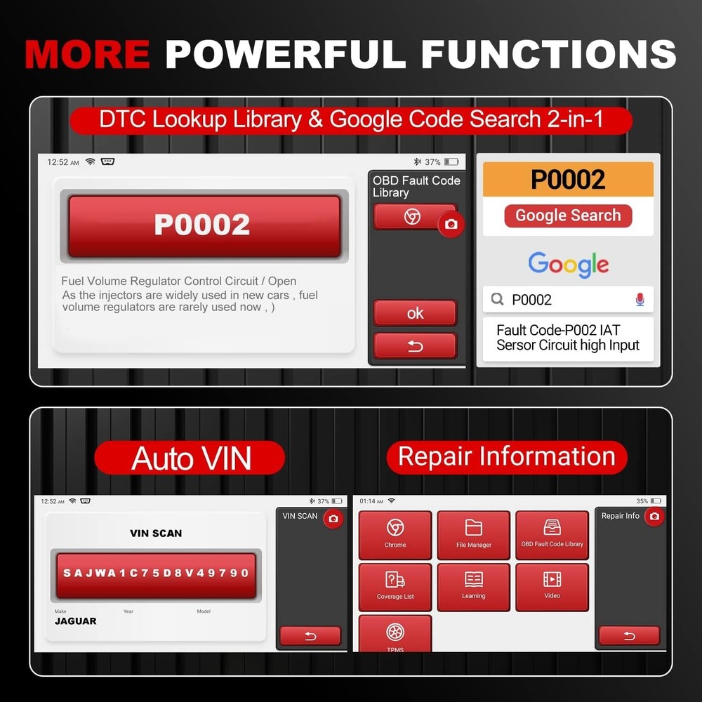 KINGBOLEN S6 BiDirectional OBD2 Diagnostic Scanner Tool Key Coding CANFD MK808BT