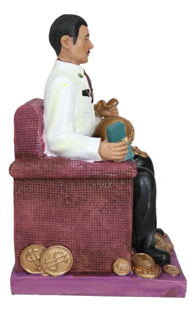 Ebros Jesus Malverde Statue Angel Of The Poor Sinaloa Figurine 6.25"Tall