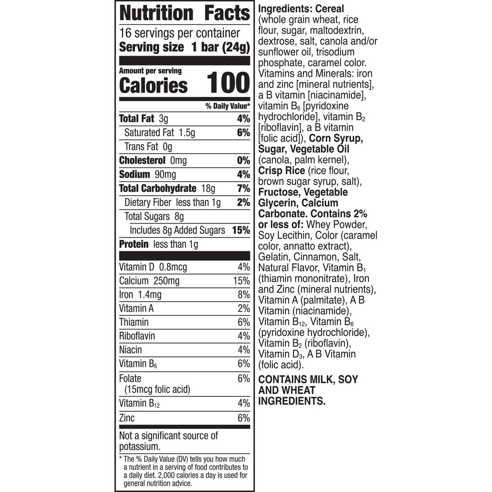 Cereal Treat Bars 16 Bars)