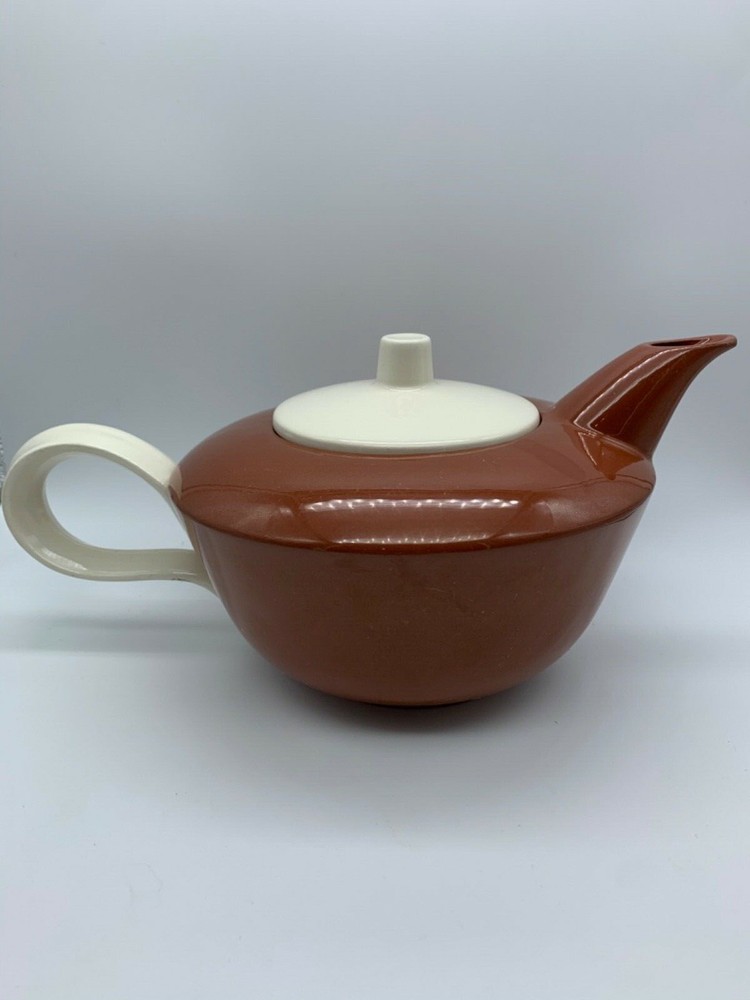HOMER LAUGHLIN SUNTONE BROWN TEAPOT