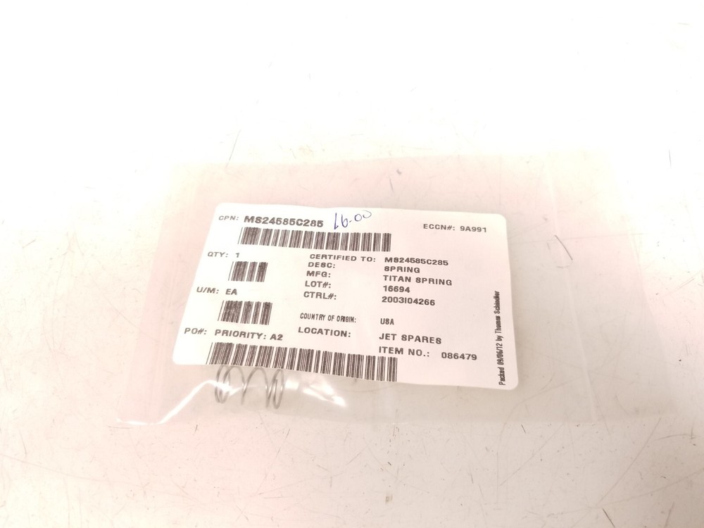Spring M824585C285 Free Shipping