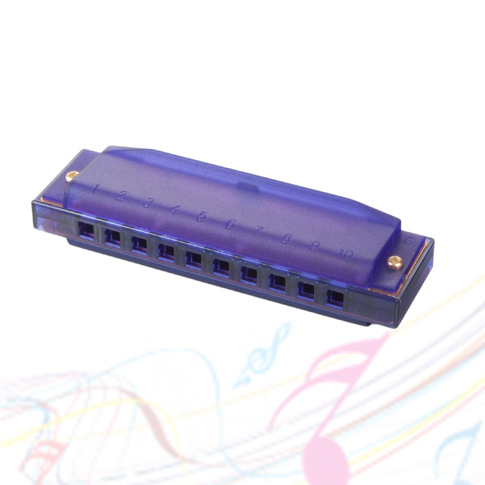NAOMI Harmonica Comb C Tone Plastic 10 Holes harmonica Purple Student Harmonica