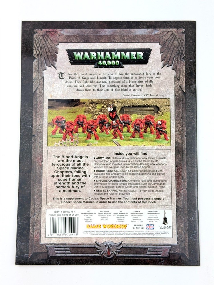Games Workshop Warhammer 40K Codex Blood Angels + Eldar Paperback Books