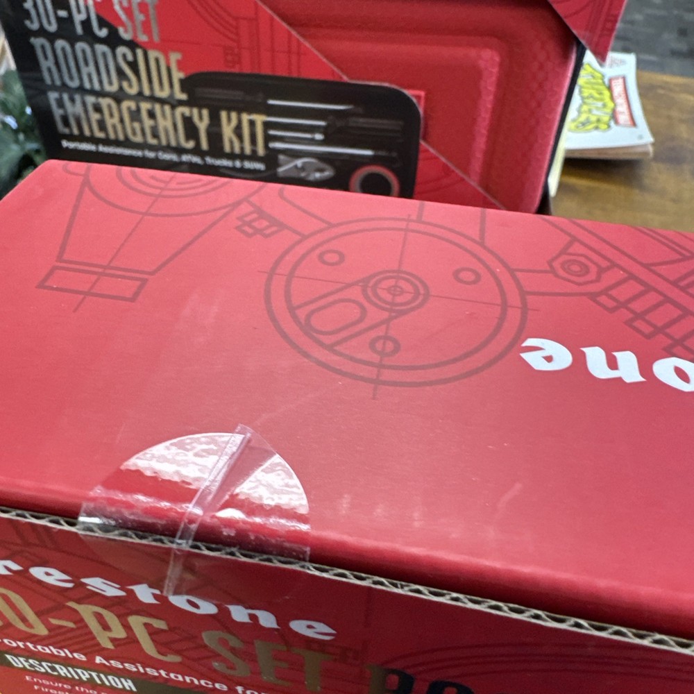 Firestone 30-PC set Roadside Auto Emergency Kit NIB