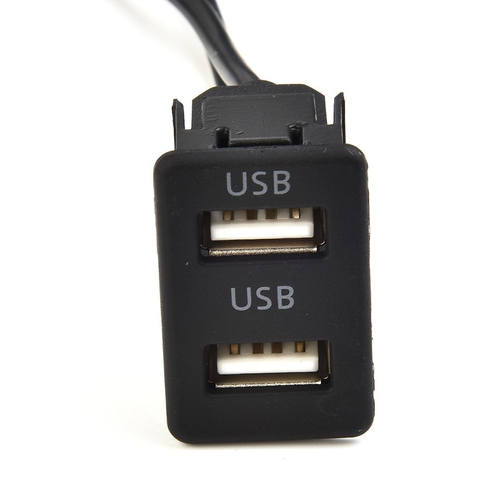 150CM Car for DASH Flush Mount AUX USB Port Panel Dual USB Extension