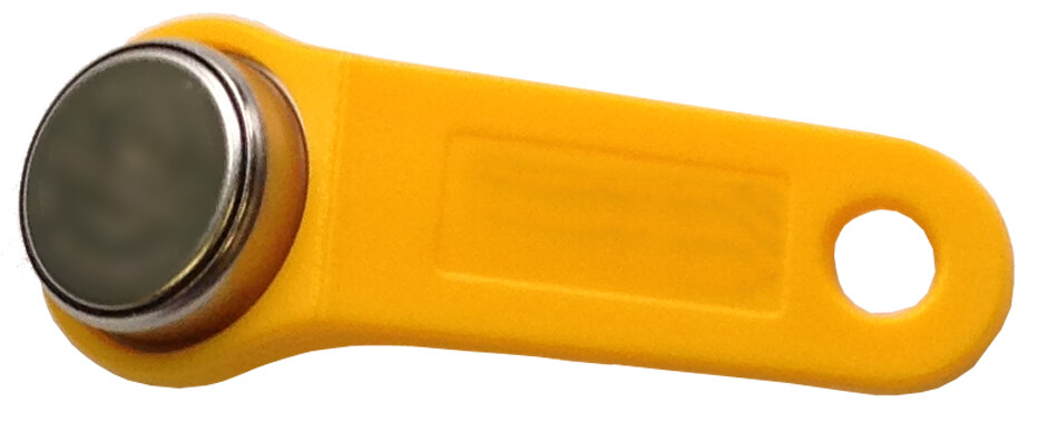 Yellow Keytabs iButtons for iButton Exaktime Job Site Time Clock