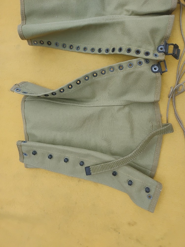 WWII FRASER PRODUCTTS LEGGINGS 6-7-43 MILITARY NOS