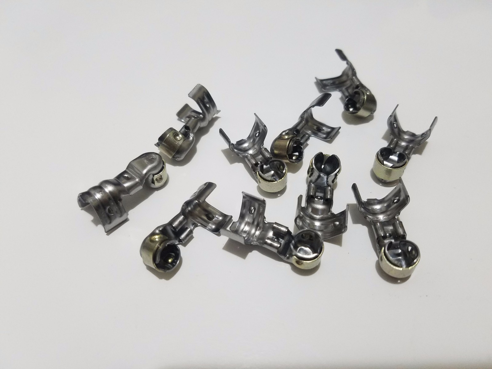 MSD Spark Plug Wire Terminal 34615-8 Dual Crimp 8.5mm 90 deg 8 pack Stainless