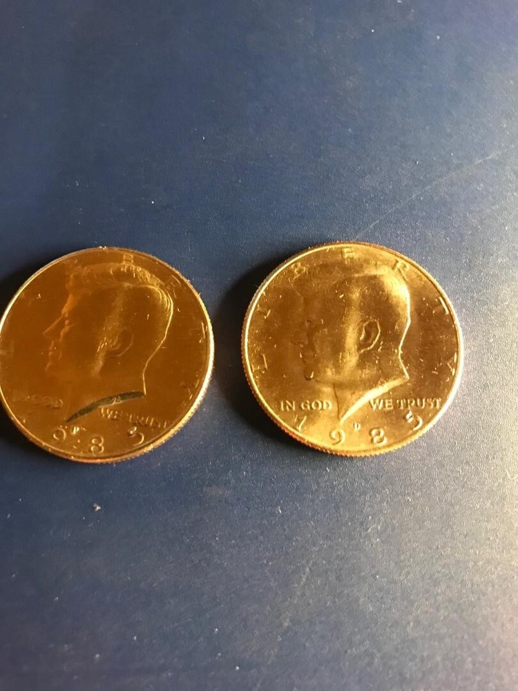 1985 P+D KENNEDY HALF UNCIRCULATED FROM MINT SET L@@K